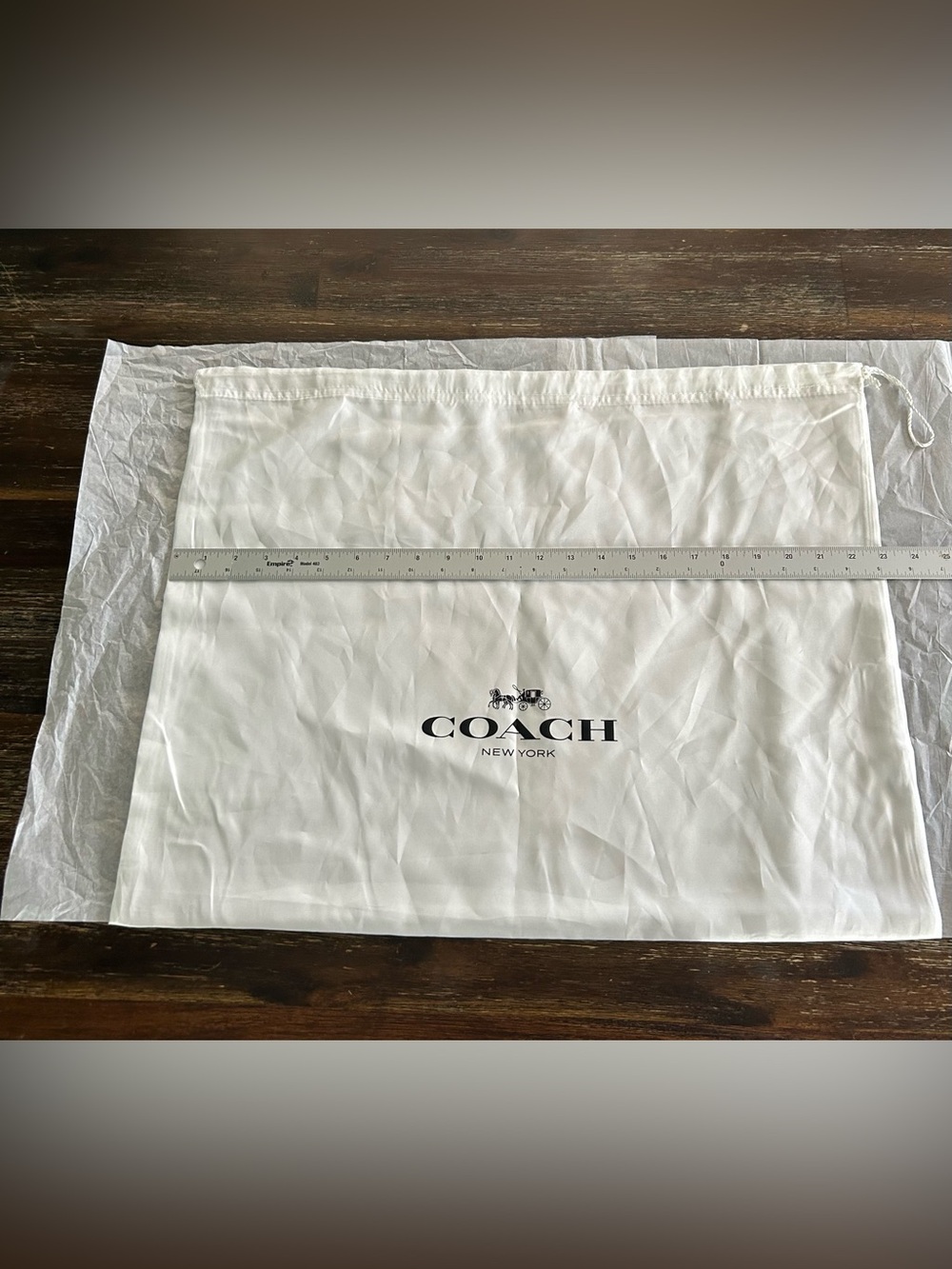 New COACH Silk Dustbag large